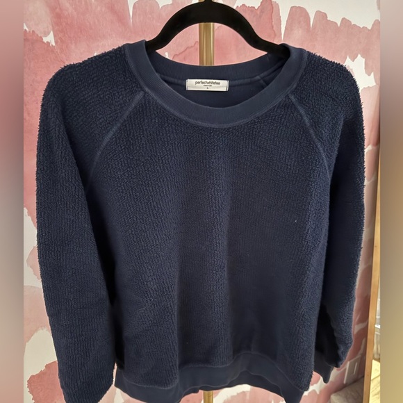 Perfect White Tee Ziggy Sweatshirt size L Navy - Picture 4 of 6